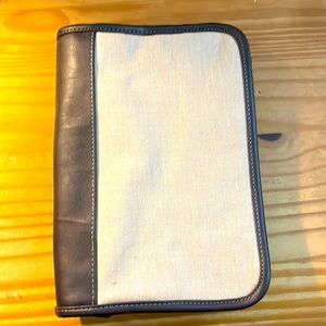 Linen book cover bag